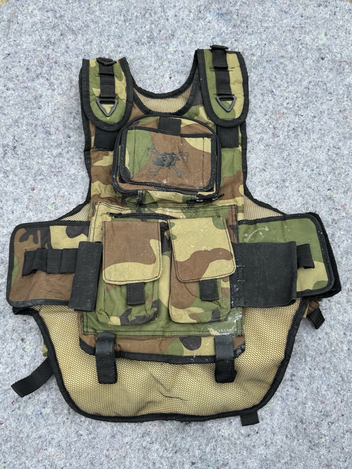 Maddog Tactical Camo Paintball Vest Package & Remote Coil Included