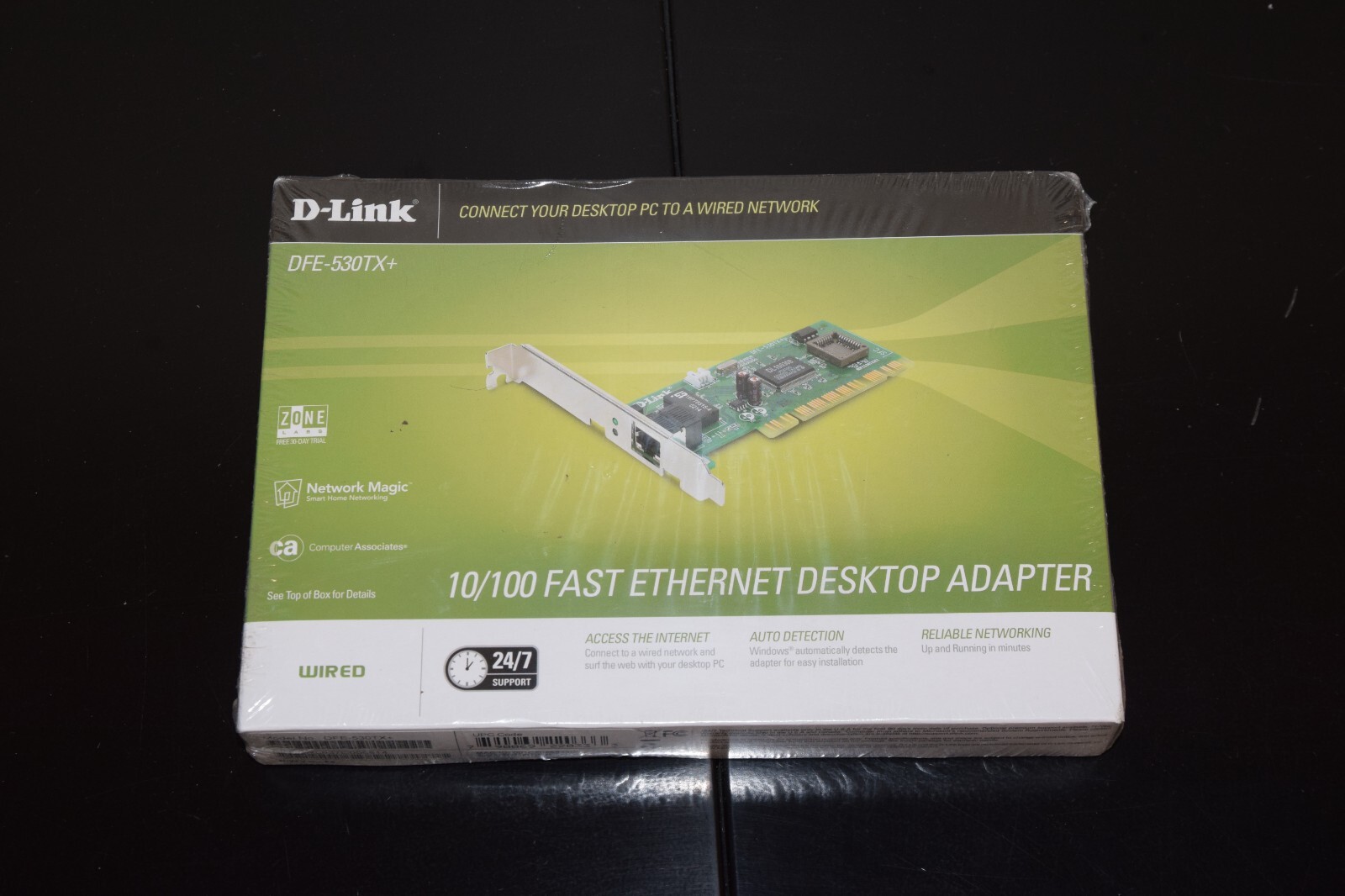 New D-Link DFE-530TX+ 10/100 RJ45 Fast Ethernet Desktop Adapter Full Height PCI
