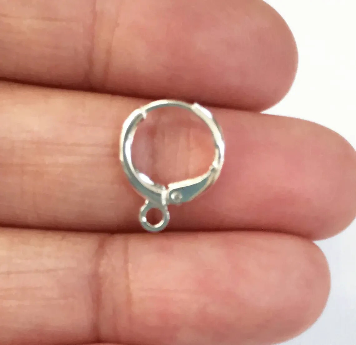 30 pcs Round Leverback EarWire 12mm