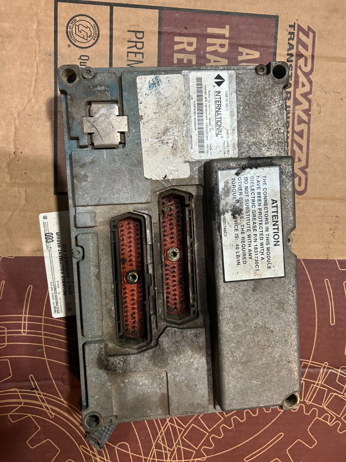 OEM International DT466E Engine Control Module, ECM, ECU, 1807476C1 Bin A2