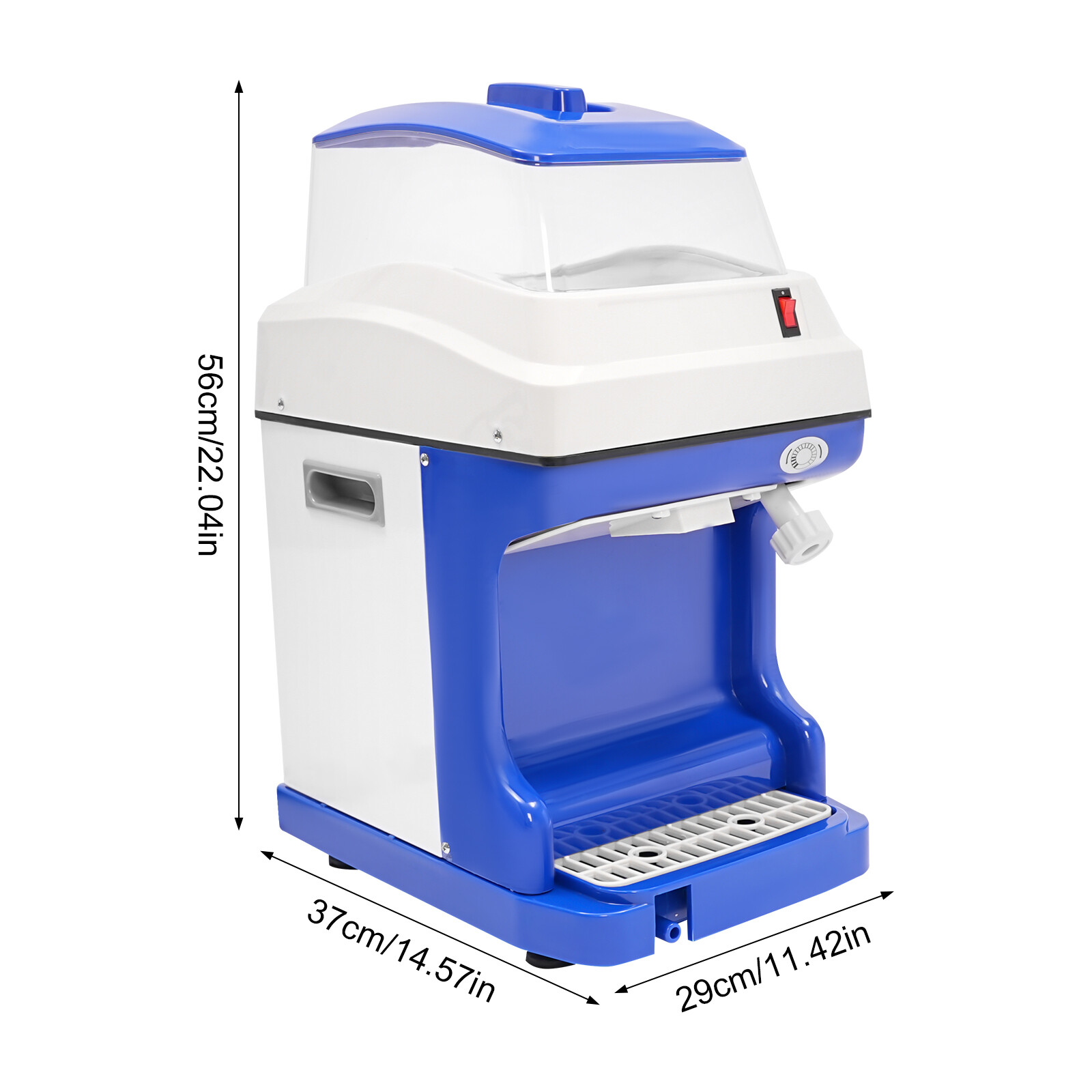 5L Electric Shaved Ice Machine Crusher Snow Cone Maker Ice Shaving Machine 250W