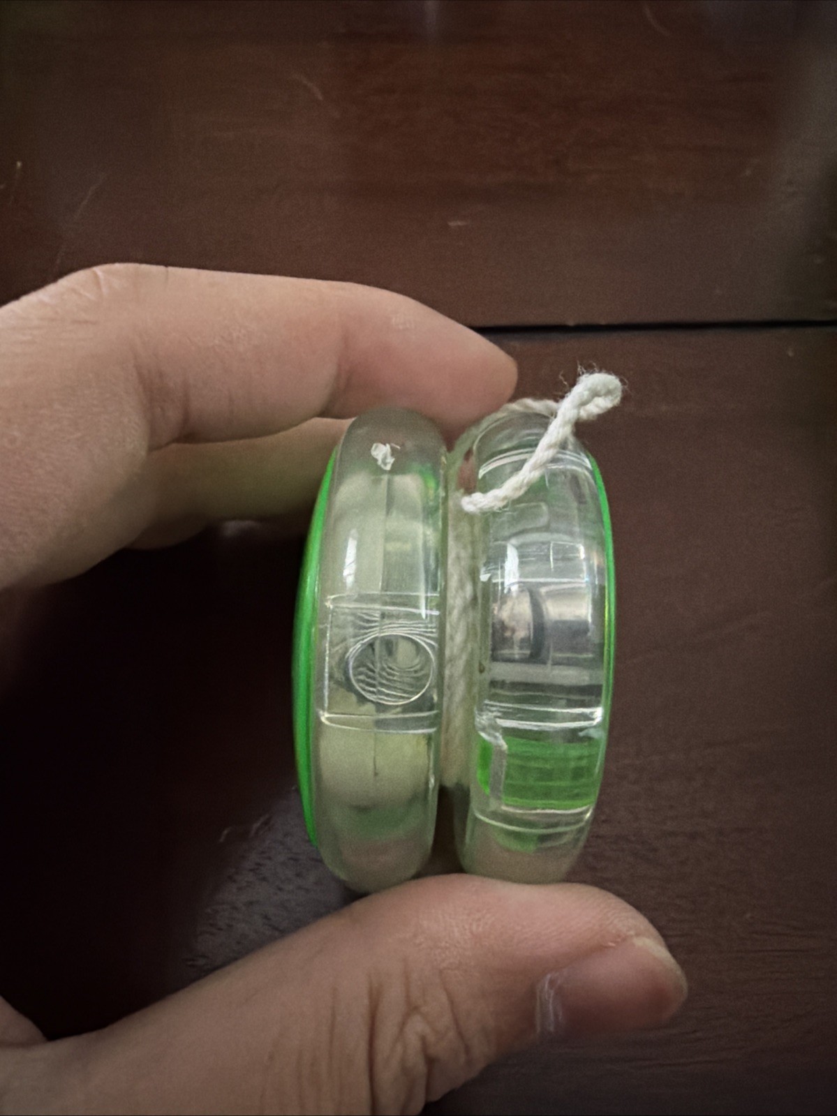 Vintage Clear Lime Green Yo Yo