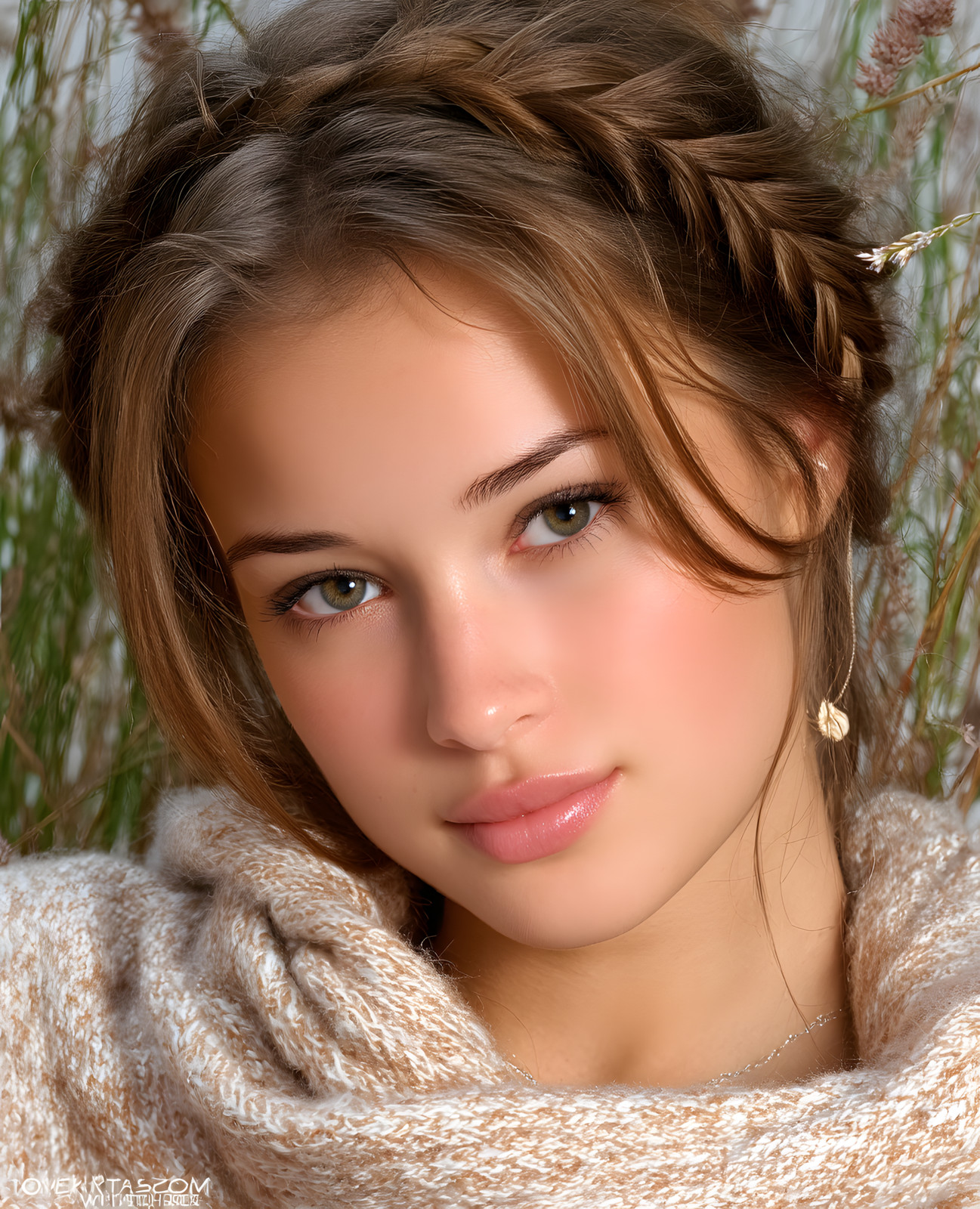8x10 Glamour Woman Portrait Art Print - 873511246