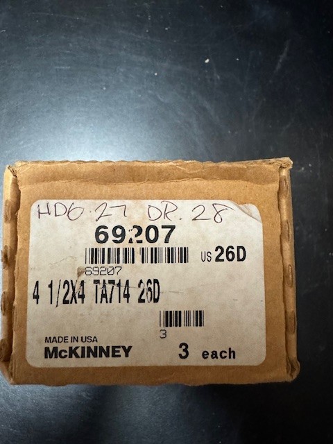McKinney TA 714 4.5 x 4.0 US26D
