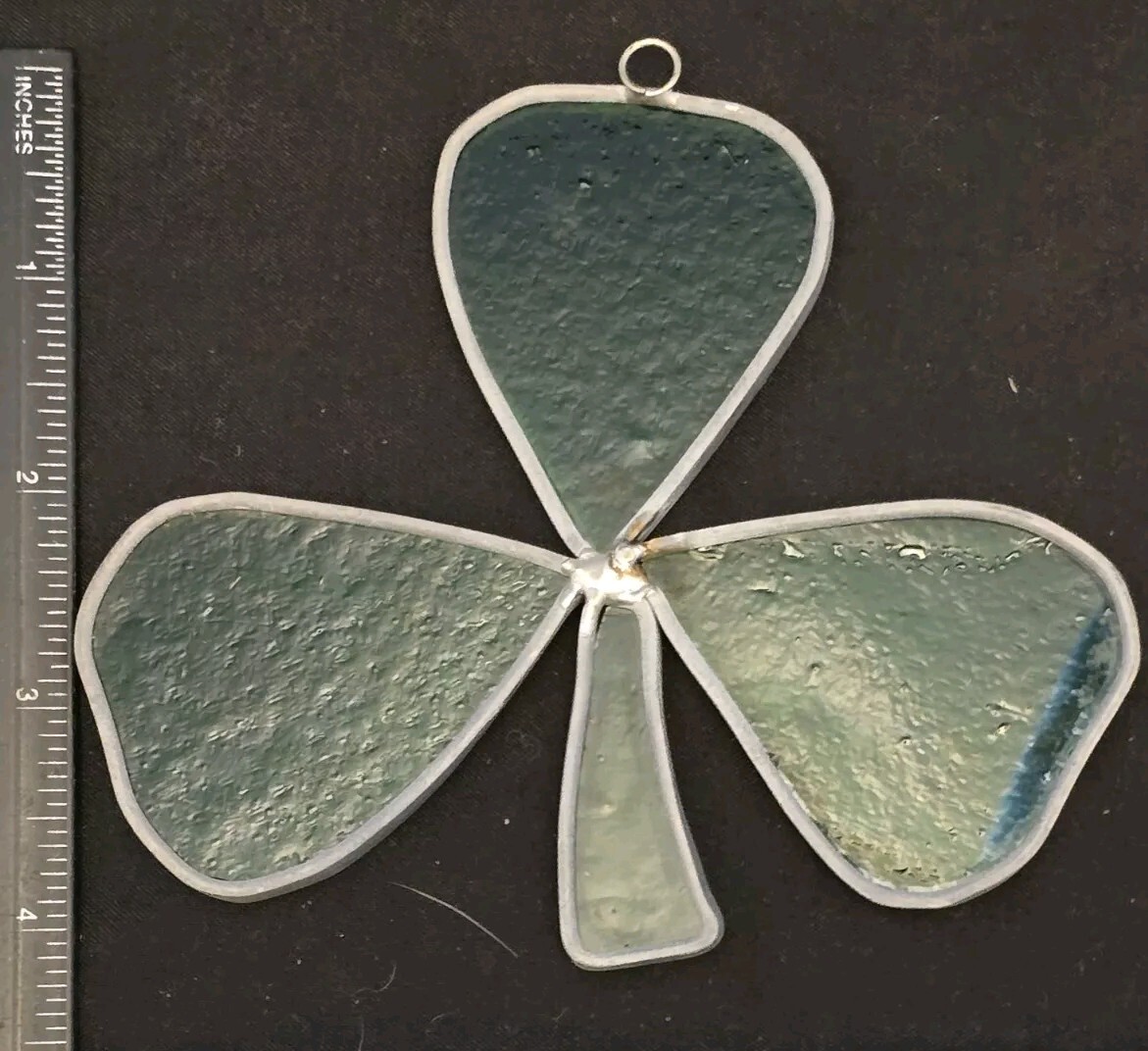 Green Shamrock Suncatcher 4" H X 4 5/8" W