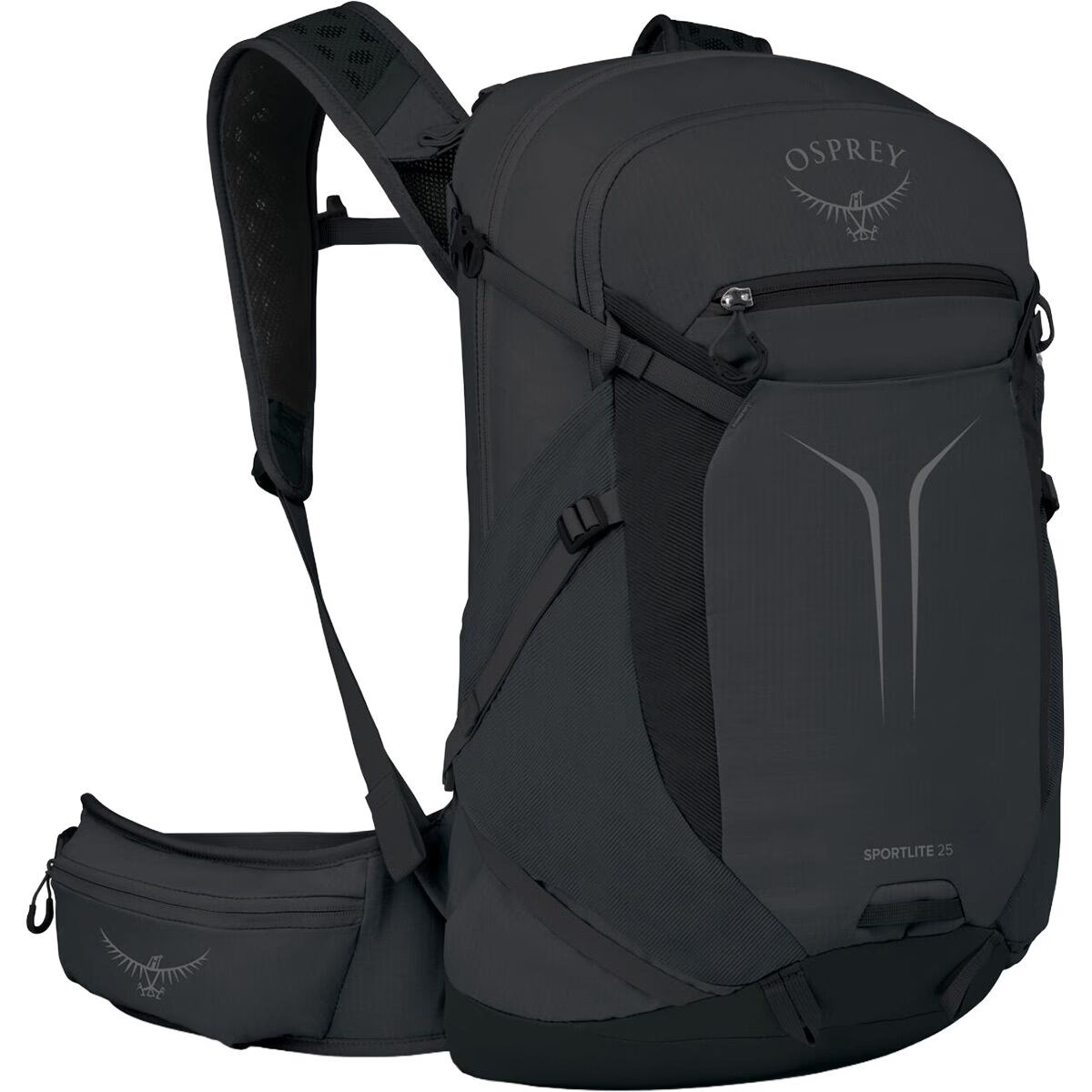 Osprey Packs Sportlite 25L Pack Extended Fit Raven Black, One Size