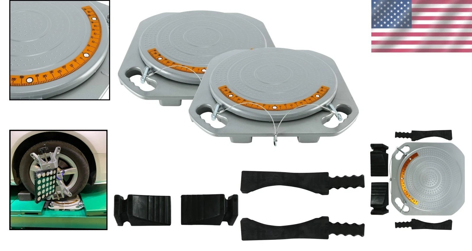 Precision Wheel Alignment Turn Plate for Cars & Trucks
