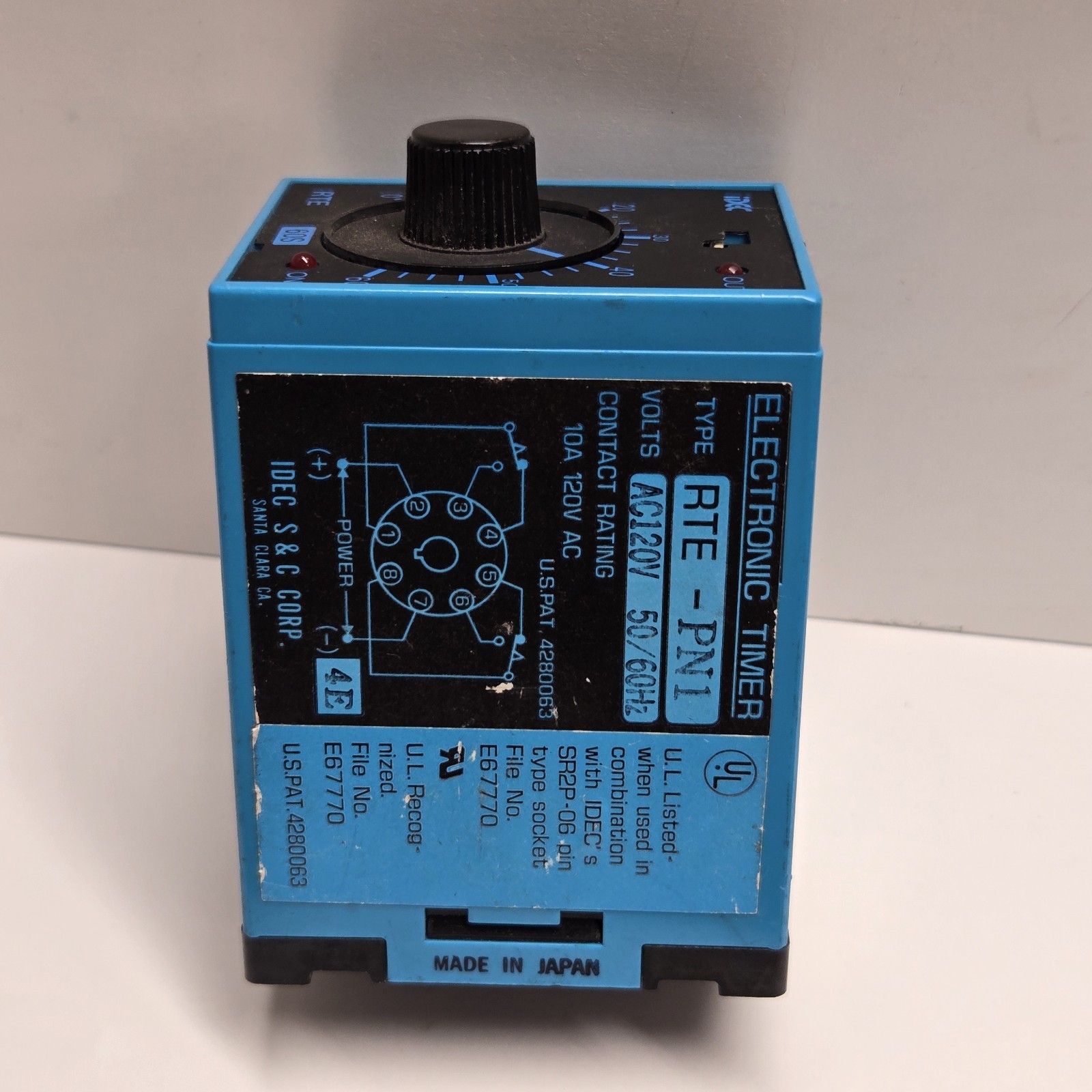 IDEC Electronic Timer RTE-PN1 AC120V 50/60HZ