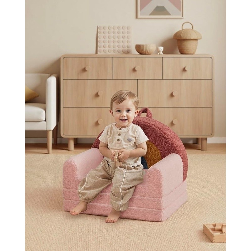 Toddler Sofa Chair Convertible Lounger Kids 1.5-4 Years Lightweight Portable New