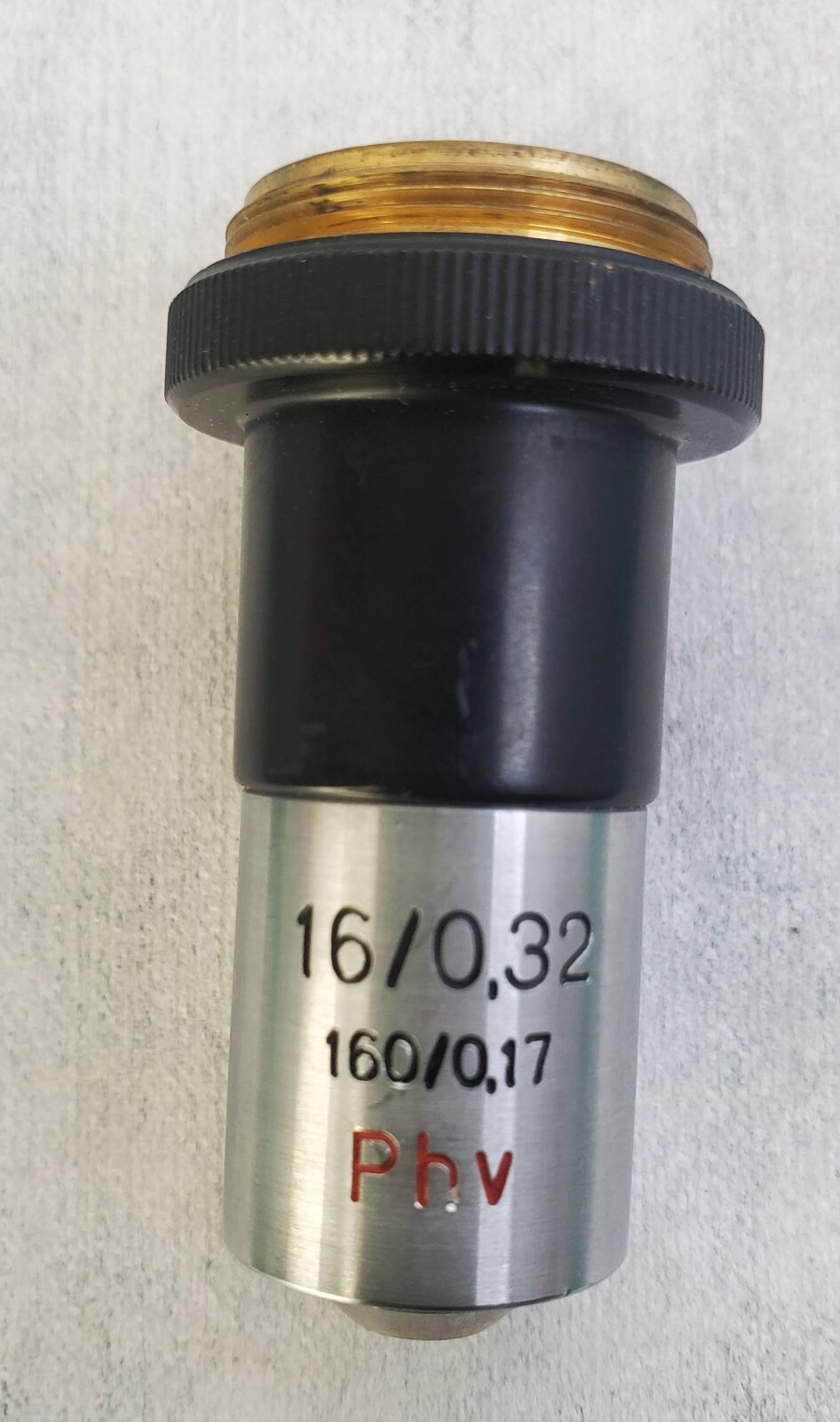 Carl Zeiss Jena Microscope Objective 16x/0.32 - 160/0.17 Phv