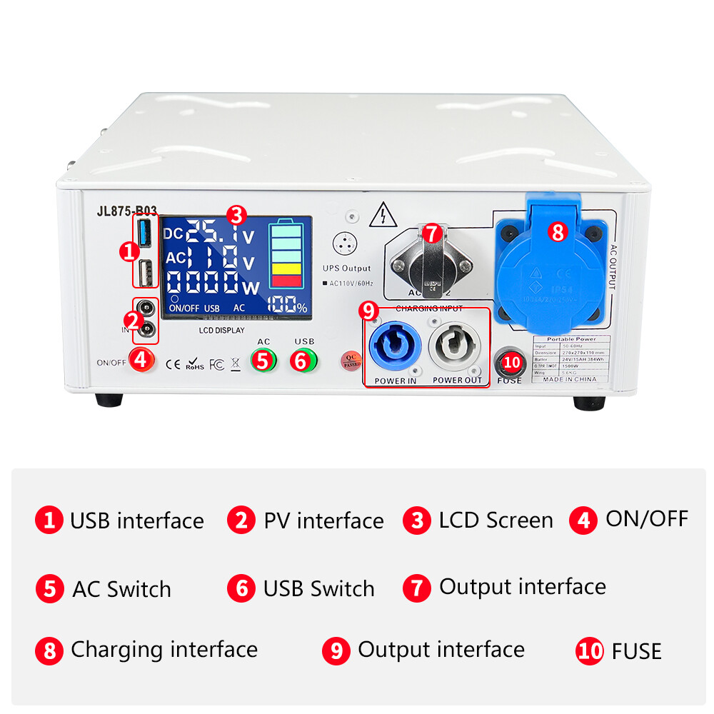 2units 1500W Cold Spark Machine Battery Pack Powered Base with Flight Case