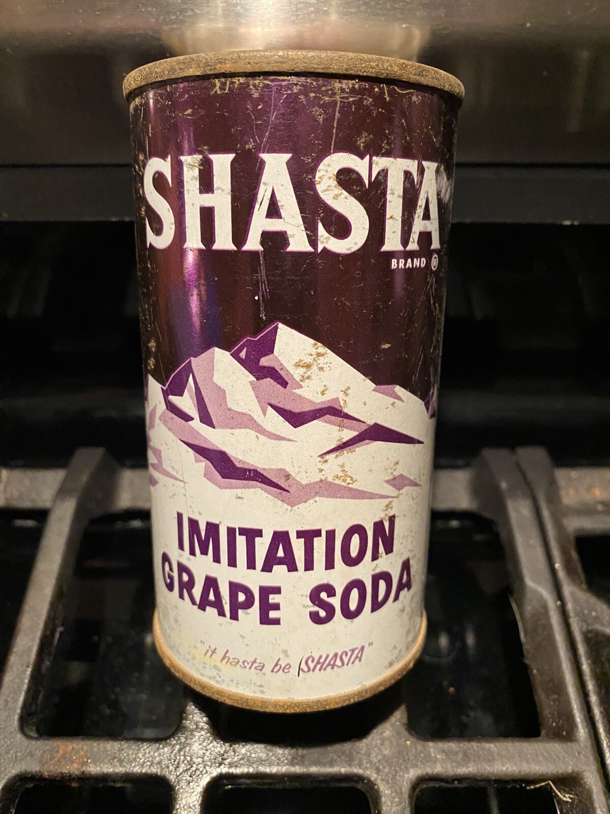 Shasta IMITATION GRAPE 🍇 Soda 🥤 Flat Top Very Nice Example