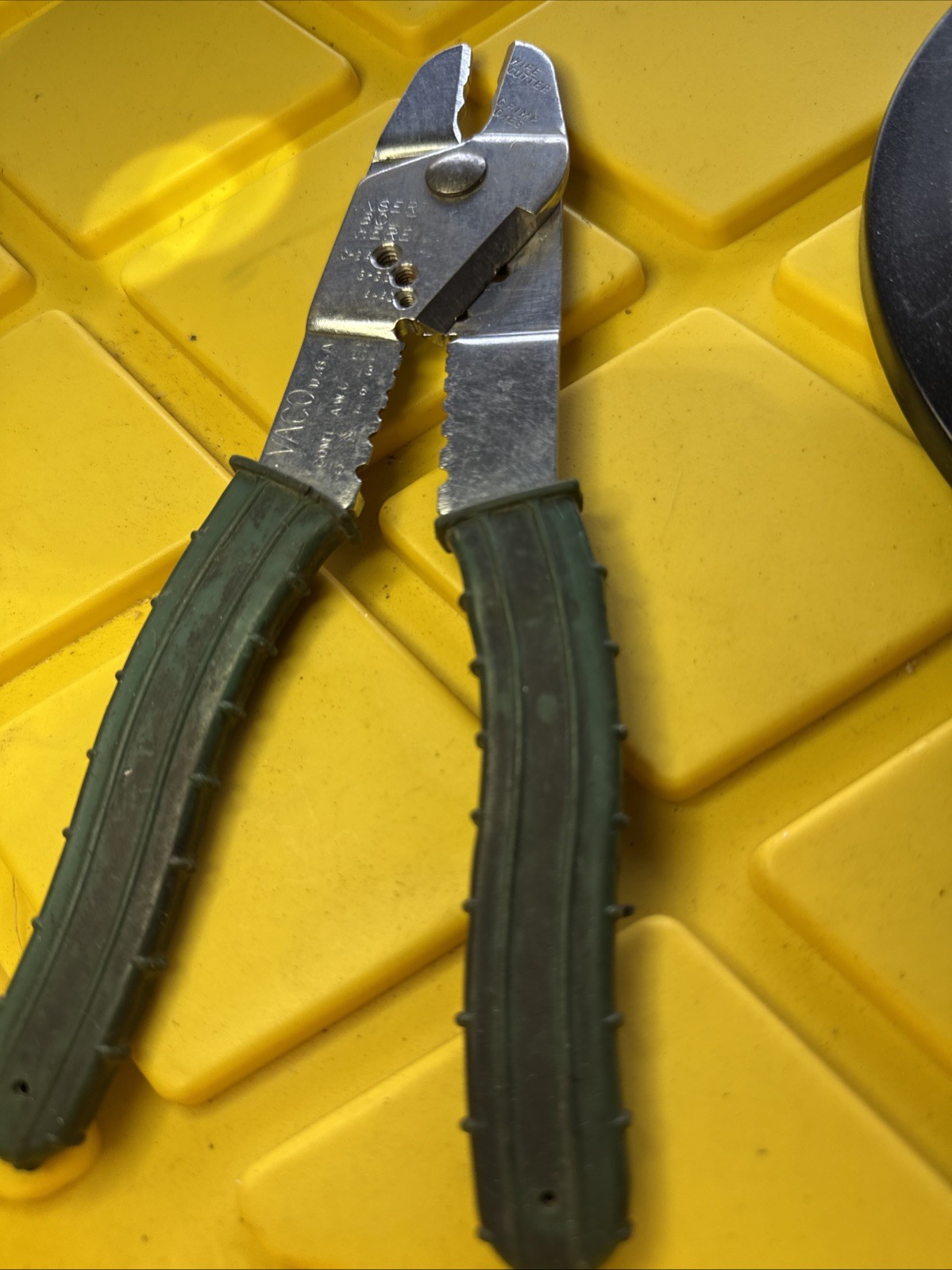 Vaco USA 1963 Electrician Wire Stripper Cutter Crimper Vintage Bolt Cutter