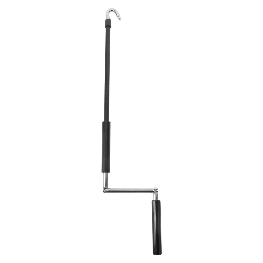 Manual Canopy Crank Handle Reusable Outdoor Shade Tool for Rv and Patio Black