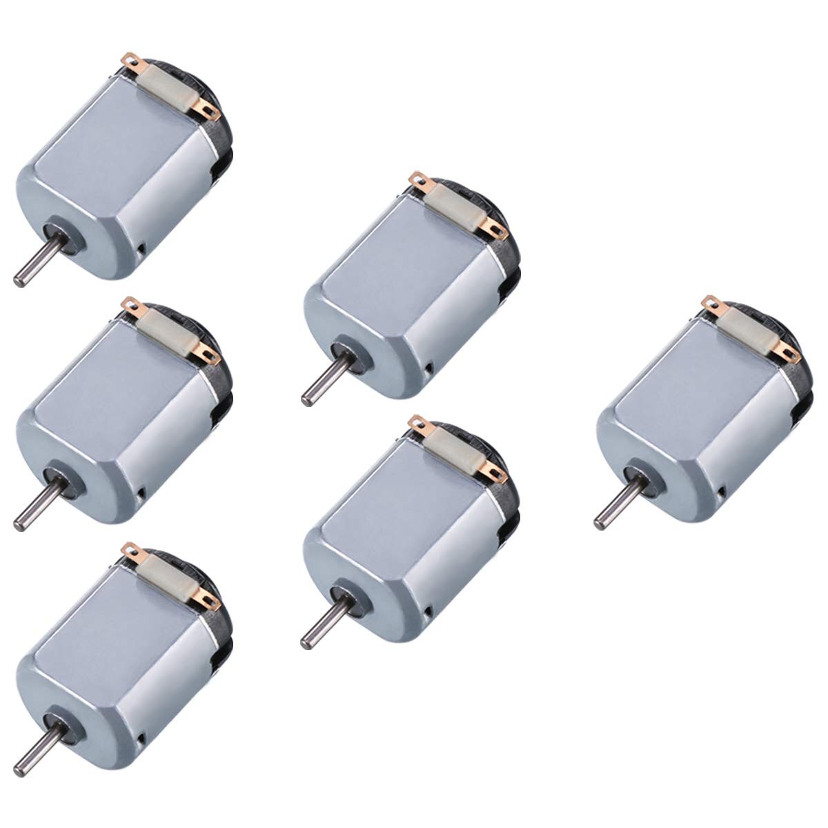 Topoox 6 Pack DC 1.5-3V 15000RPM Mini Electric Motor for DIY Toys, Science Ex...