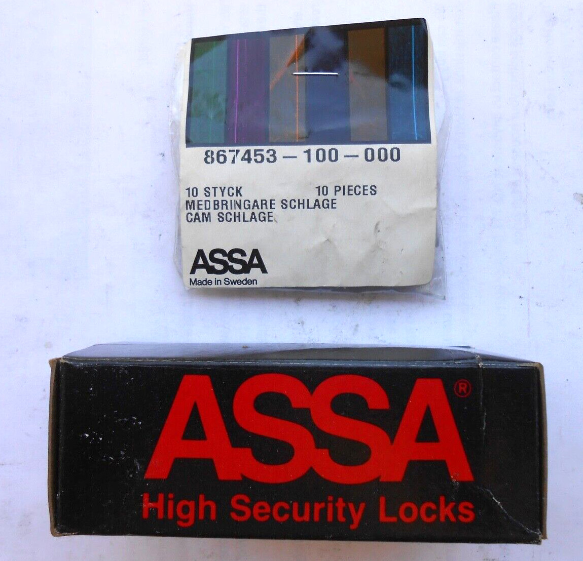 lot of 5 ASSA  High Security  mortise cylinder tail cam   for SCHLAGE "L"