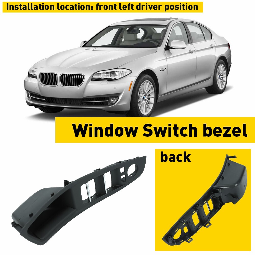 Door Switch Panel Handle Pull Inner Trim Front Left Fit 10-17 BMW 5 Series F10