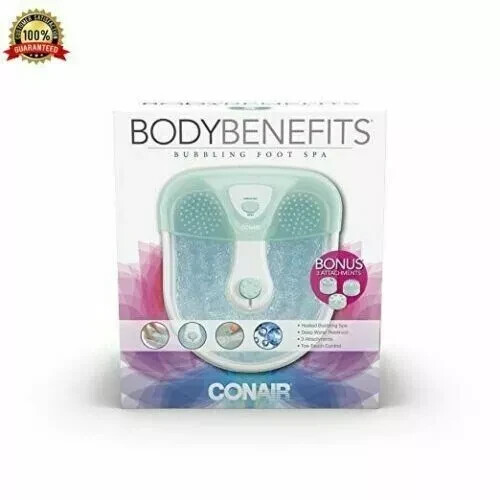NEW Large Feet Foot Spa Bath Heat Soaker Massage Bubble Roller Deep Soak