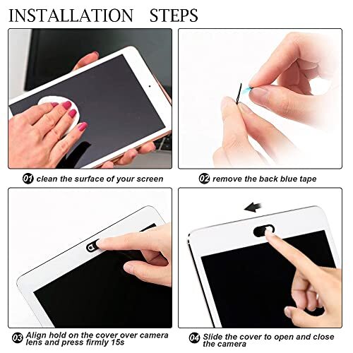 Webcam Cover Slide, Ultra Thin Camera Blocker for for Laptop, Pc, Computer