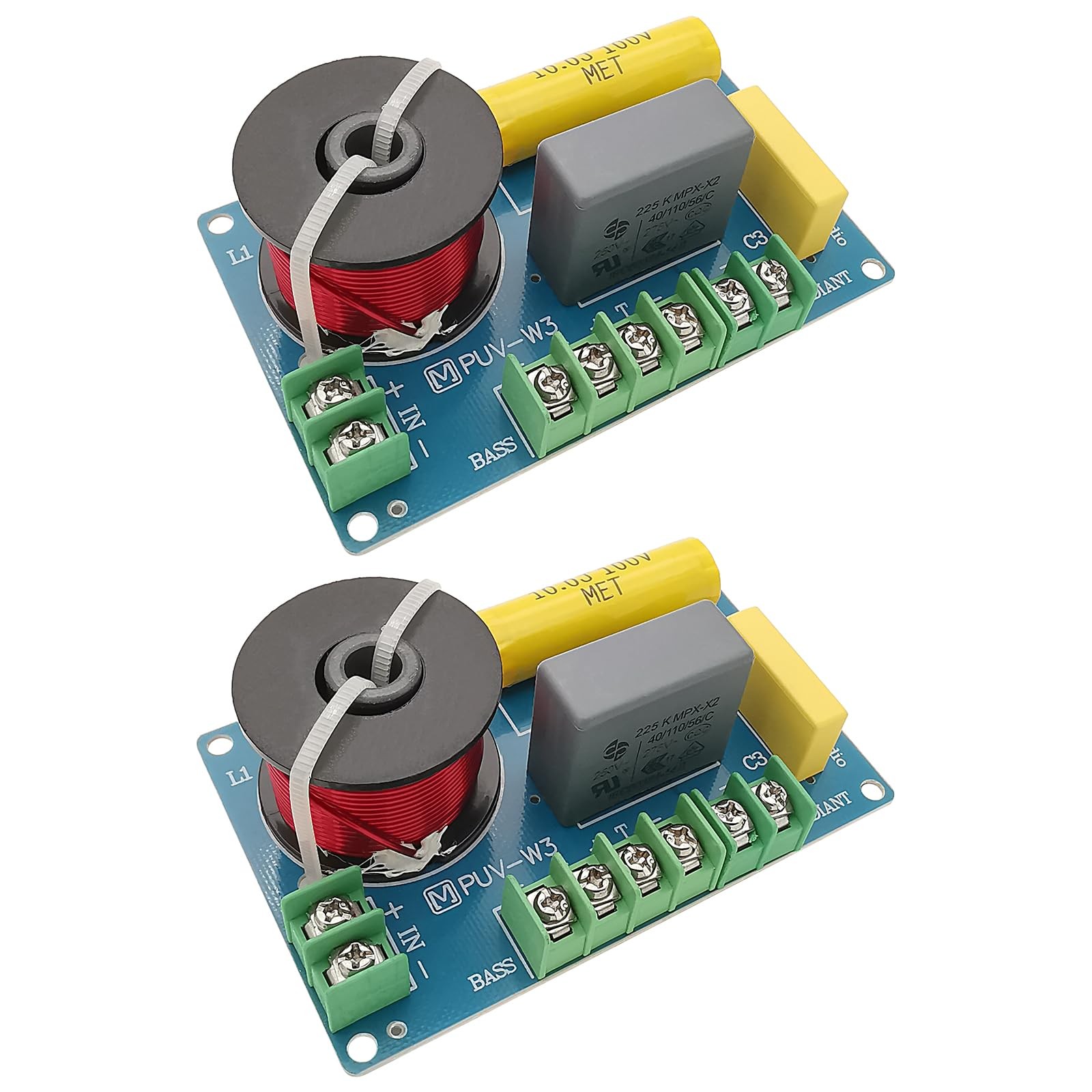 3 Way Speaker Crossover, PUV-W3 200W Passive Crossover for 3Way 4.5"+