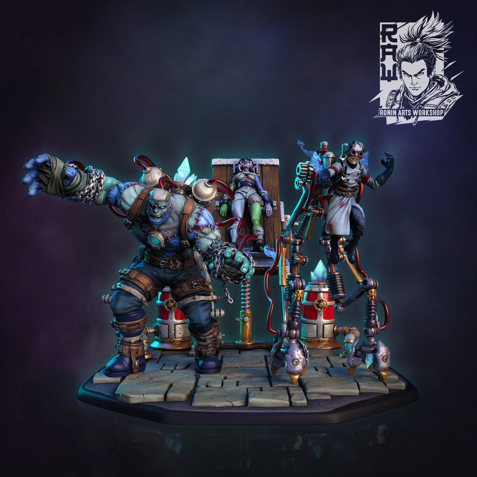 Mad Scientist's Experiment - Resin Tabletop Miniature