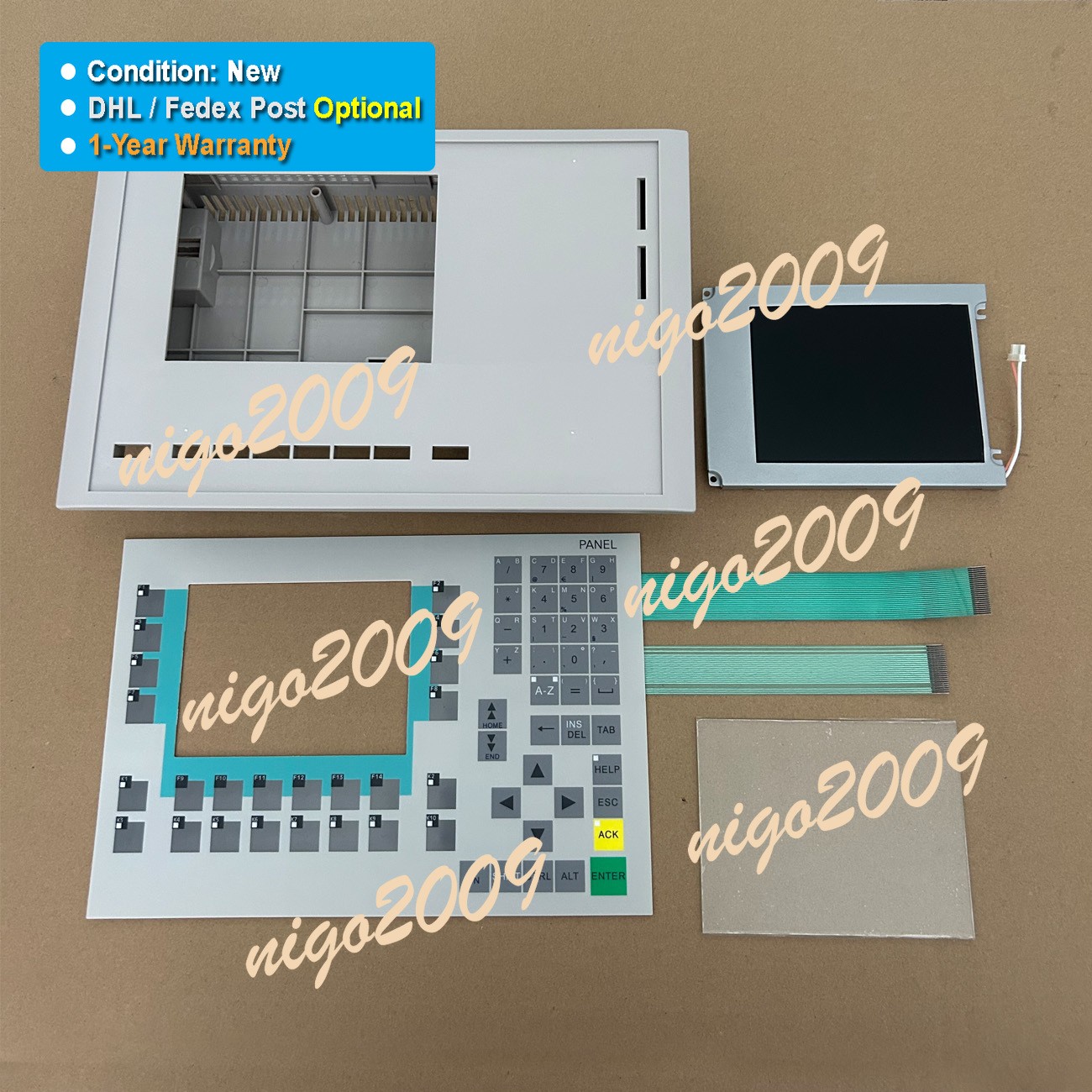Fit for SIEMENS OP270 KEY-6 6AV6542-0CA10-0AX0 Membrane PlasticCover LCD Display