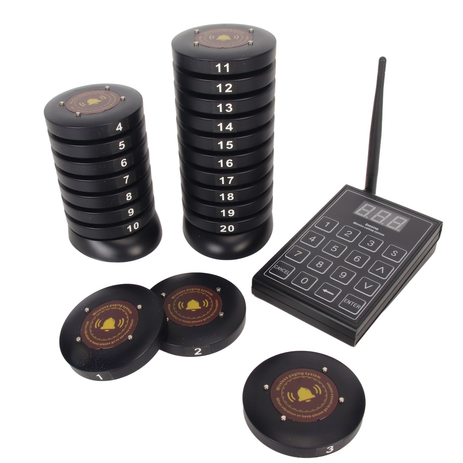 Wireless Guest Paging Queuing System Long Range Paging System With Transmit BAZI
