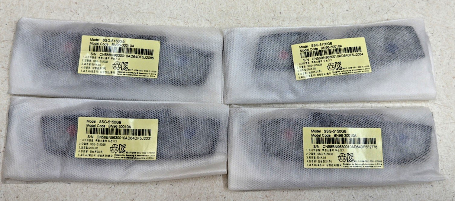 4 NEW OEM Samsung 4K HD UHD SUHD 3D Active TV Glasses SSG-5150GB (BN96-30010A)