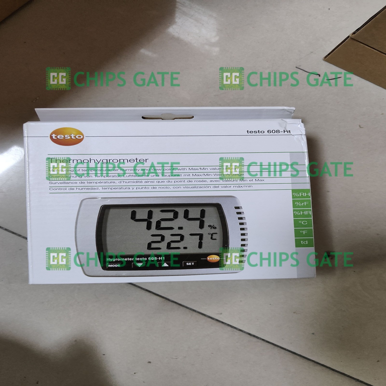 1PCS Testo 608-H1 Digital Thermohygromet