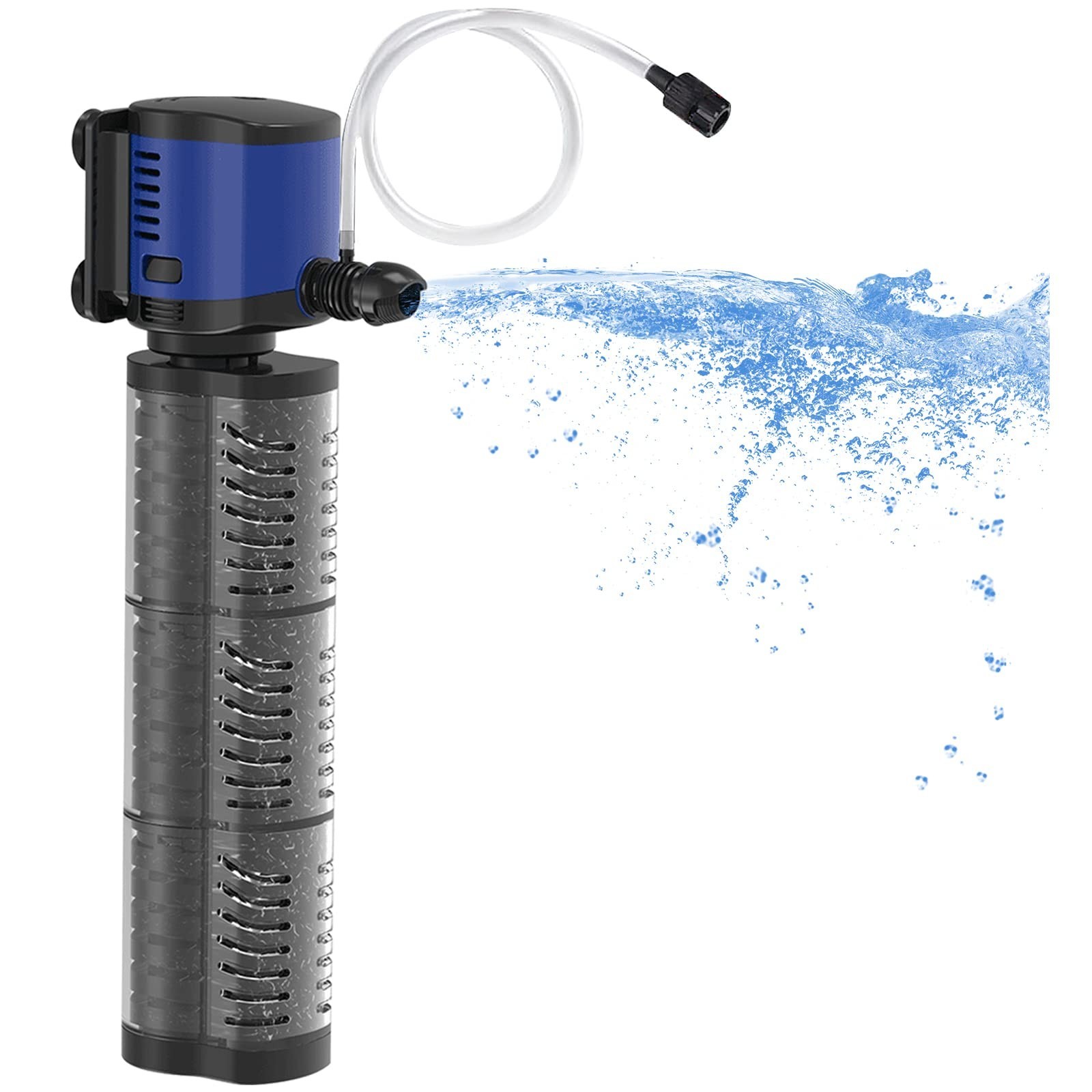 TARARIUM Aquarium Filter for 100-300 Gallons Tank, with Powerful 600GPH Pump