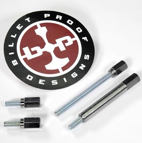 Extended Float Bowl Hardware Kit for S&S "E" Carburetor - Chrome - Makes for