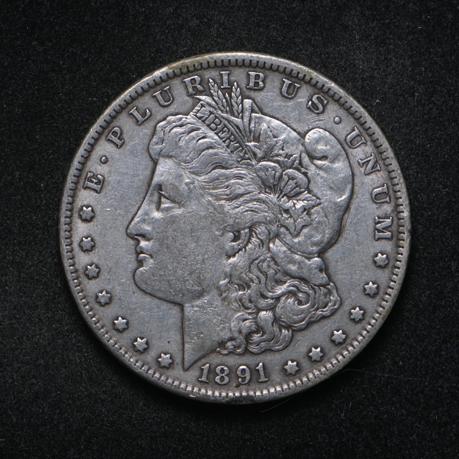 1891 Morgan Silver Dollar VF (cn16757)