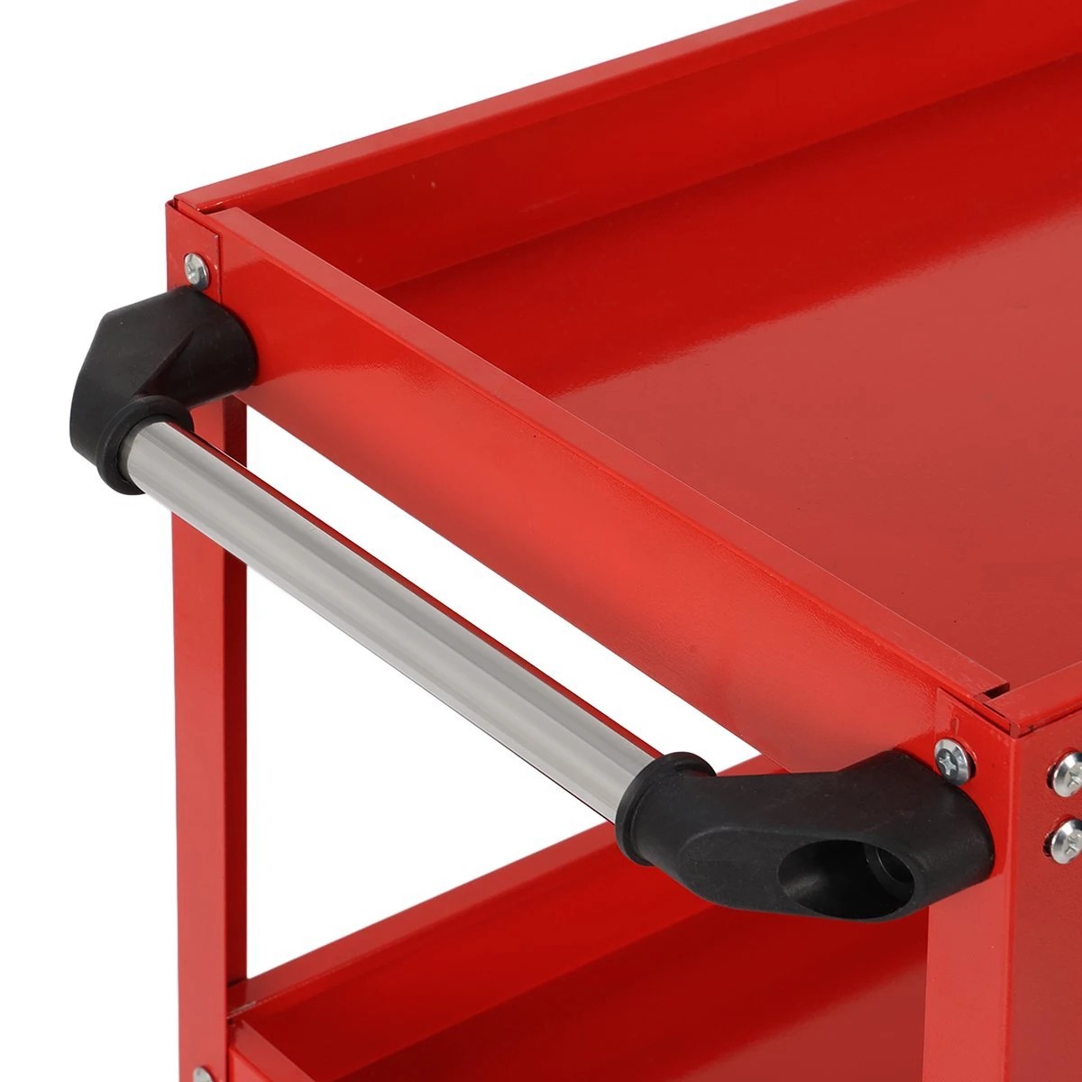 MULTIPURPOSE WORKSHOP TOOL TROLLEY TOOL HOLDER 3 SHELVES WITH WHEELS