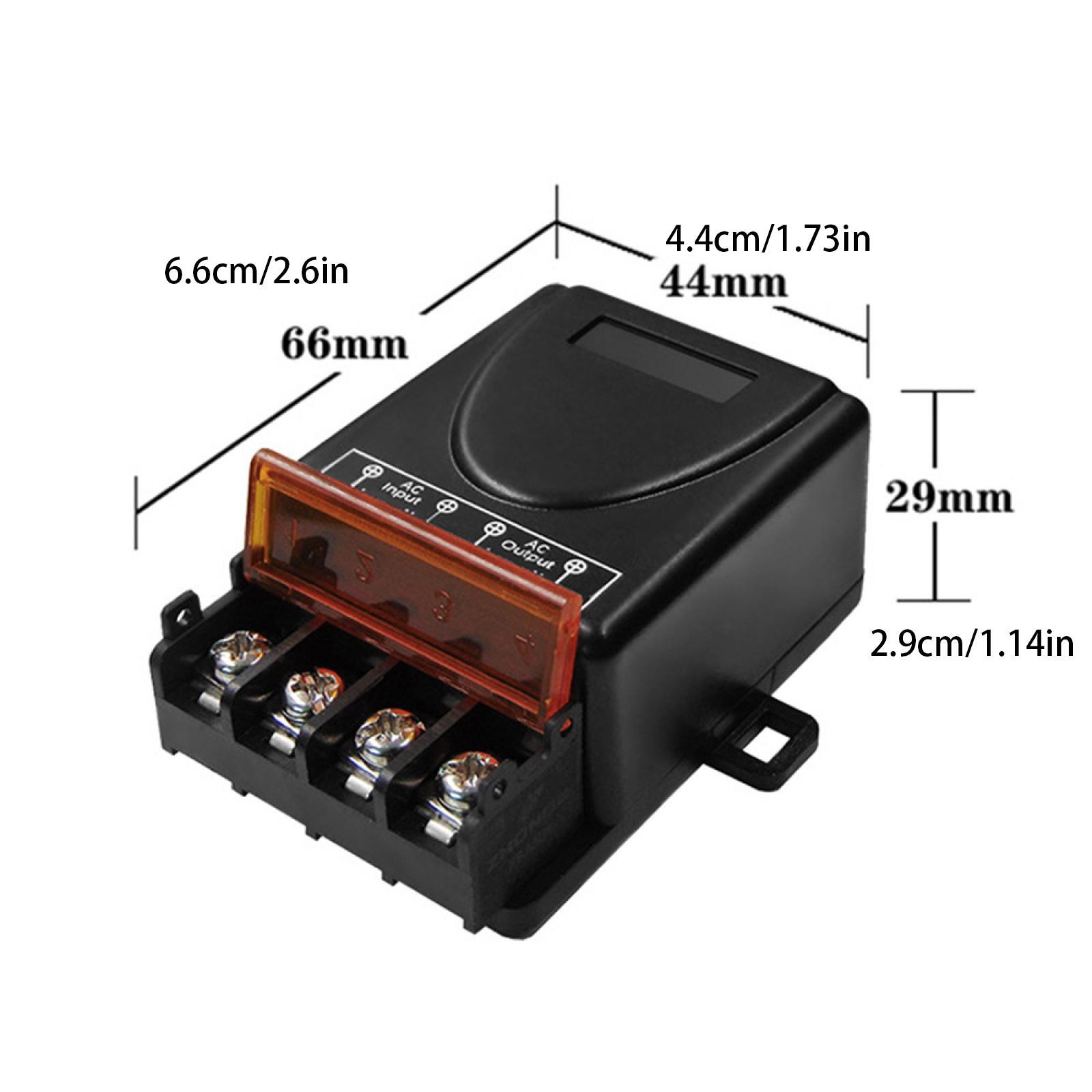 Remote Control Switch 110V-240V RF Relay Receiver W/ Remote Control 100m Range