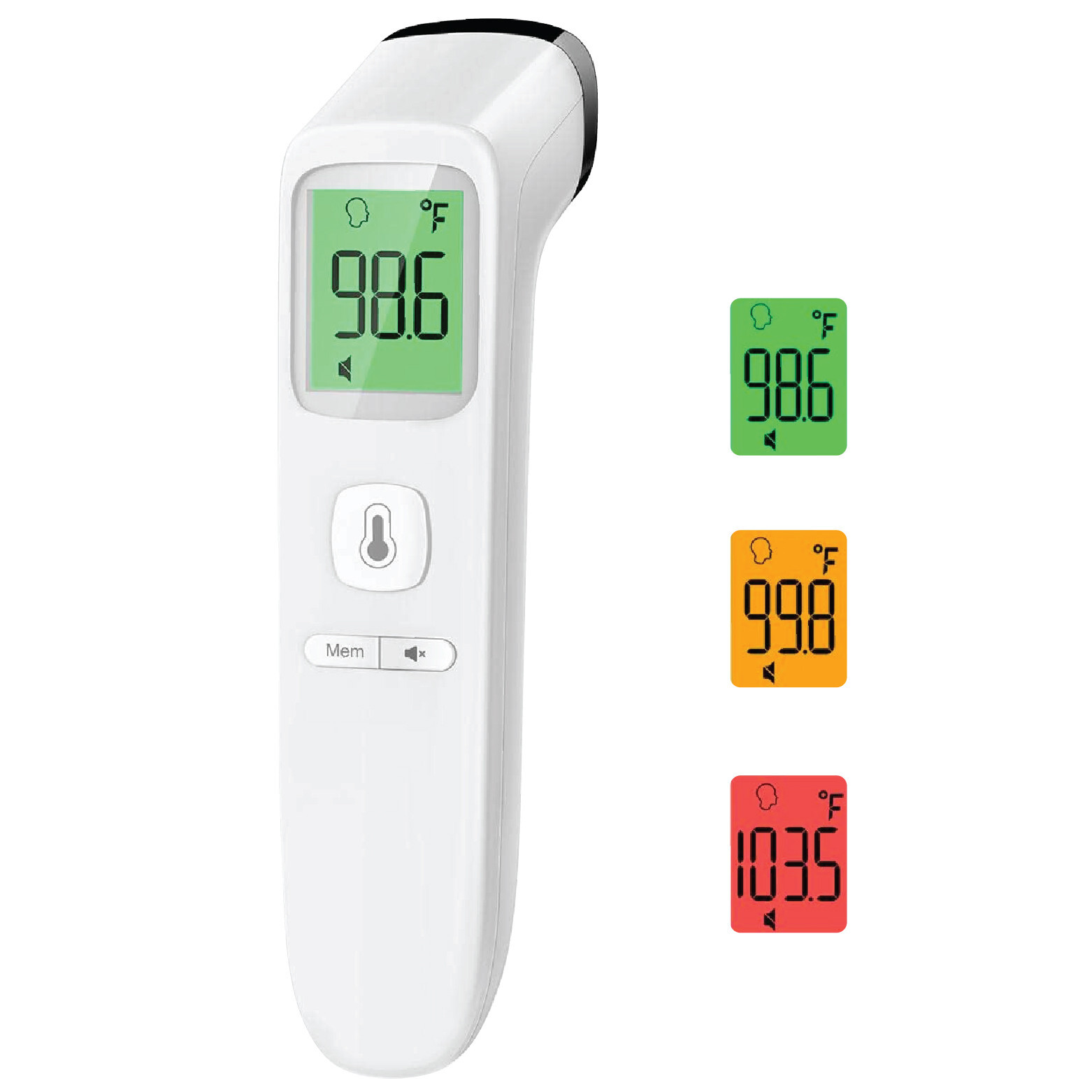 Non-Contact No Touch Thermometer with Fever Alarm for Adults Kids Baby