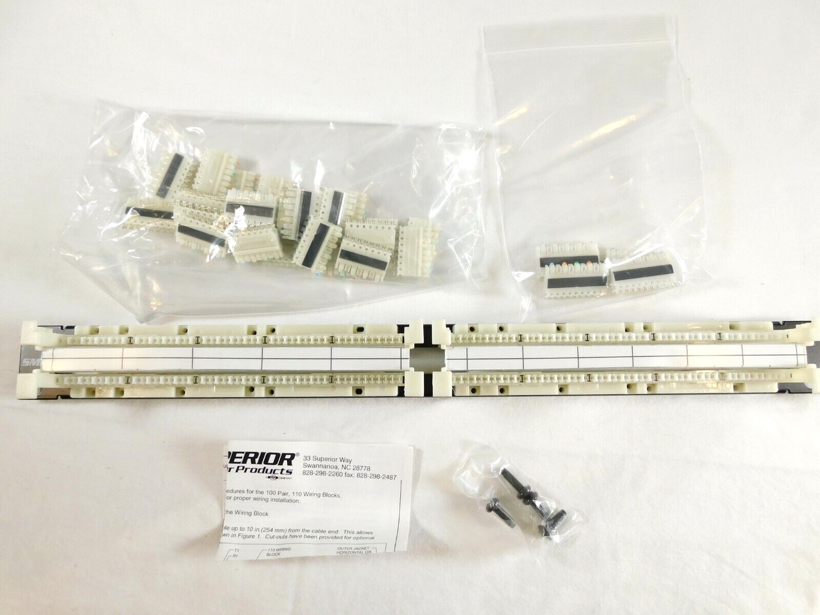 100-Pair 110 Block Cat5e DCC100/110EFSRK Panel Assy 110EFS RM Cat5e - NEW IN BOX