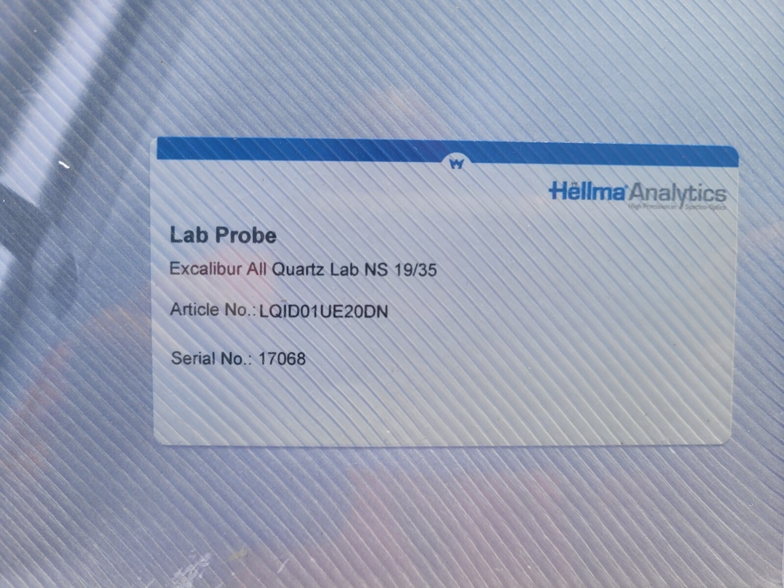 Hellma Analytics Excalibur All Quartz Immersion Probe