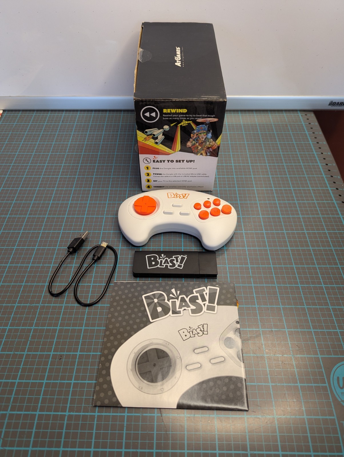NEW ATGAMES ACTIVISION FLASHBACK BLAST CONTROLLER GAME 20 BUILT IN GAMES PITFALL