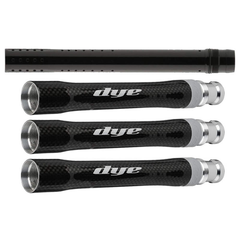 Dye CFS Barrel Combo - 3 CFS Backs AC Thread + ULS 14" Tip Gloss Black