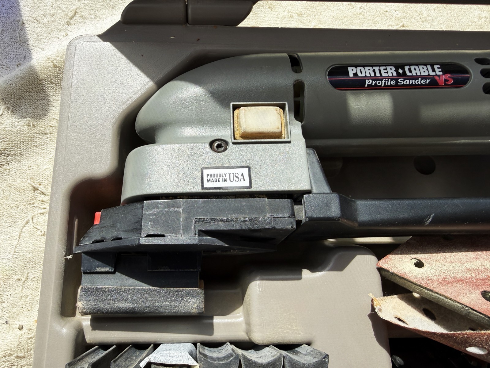 PORTER-CABLE PROFILE SANDER MODEL 444 VS-- AS PICTURED