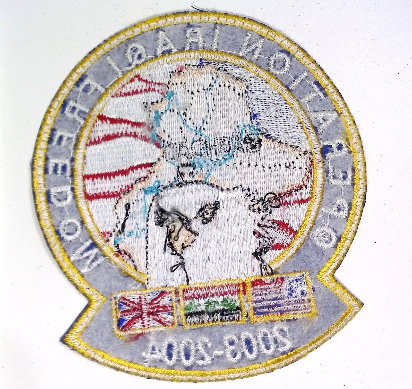 Operation Iraq Freedom 2003-2004 Vintage Patch Eagle Flags Military Badge