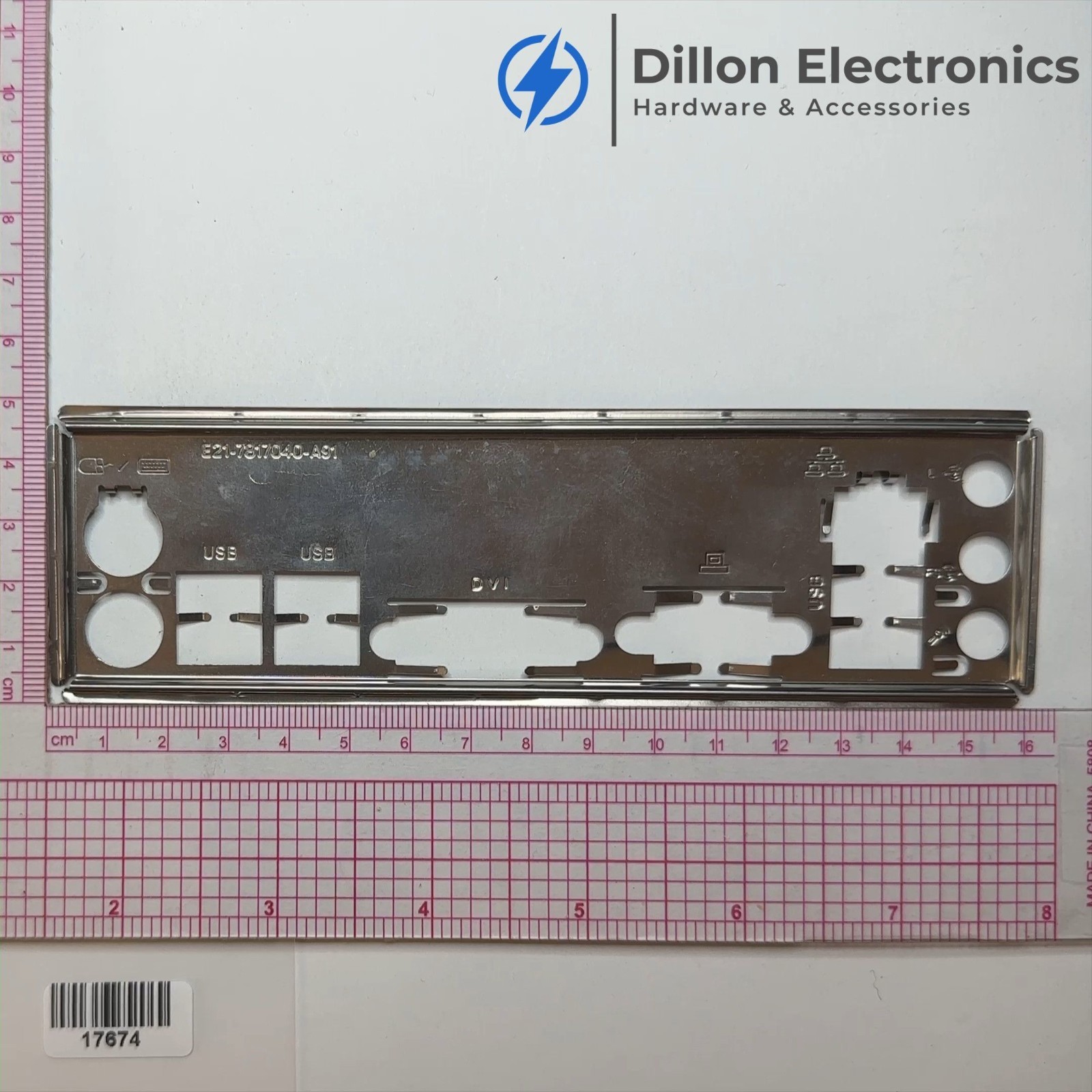 ATX Motherboard IO Shield Backplate Rear I/O Plate Unknown Compatibility