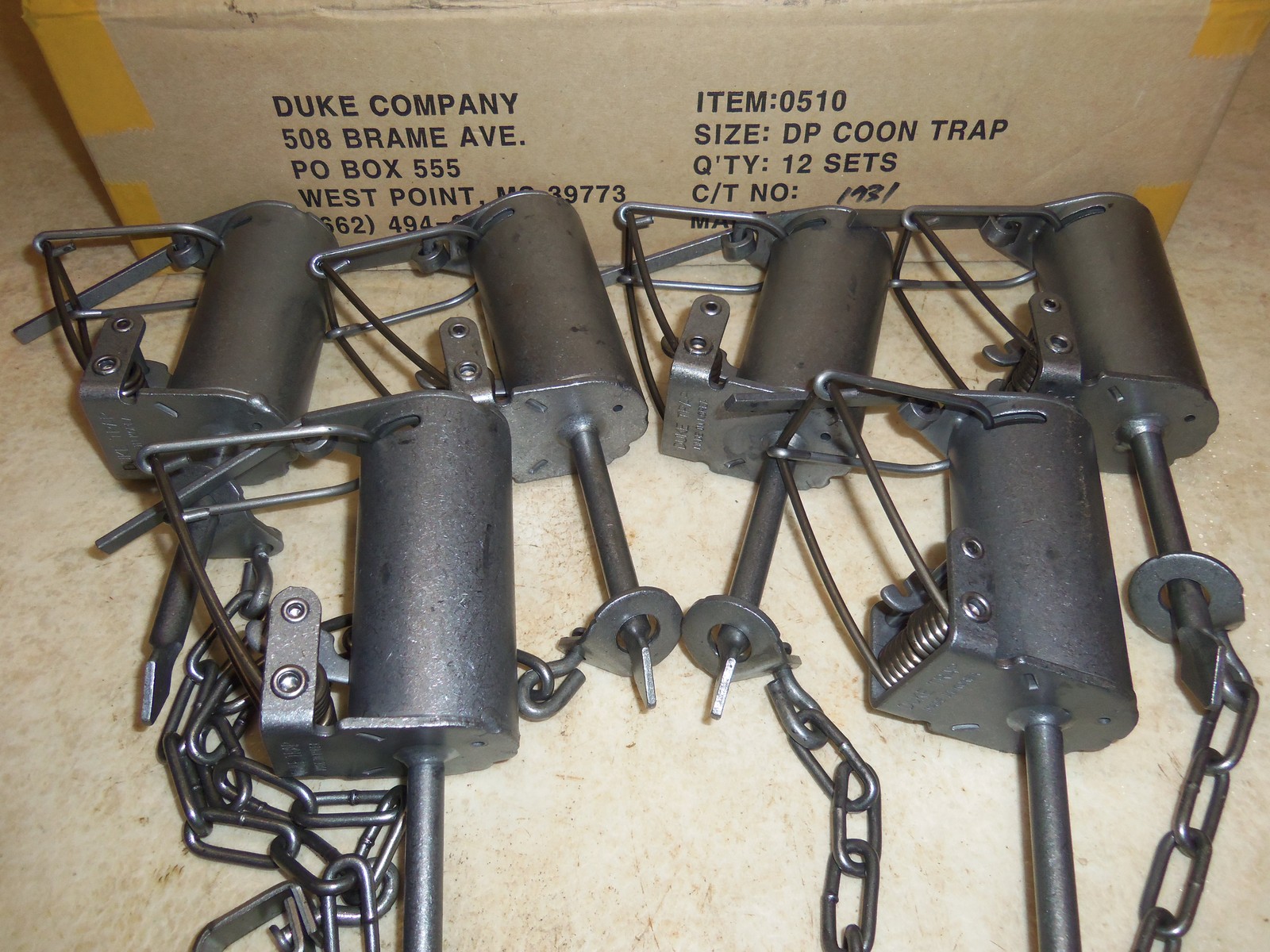 6 Duke DP Dog Proof Coon Traps  Lil Griz Trapping Foothold Trap Raccoon 0510