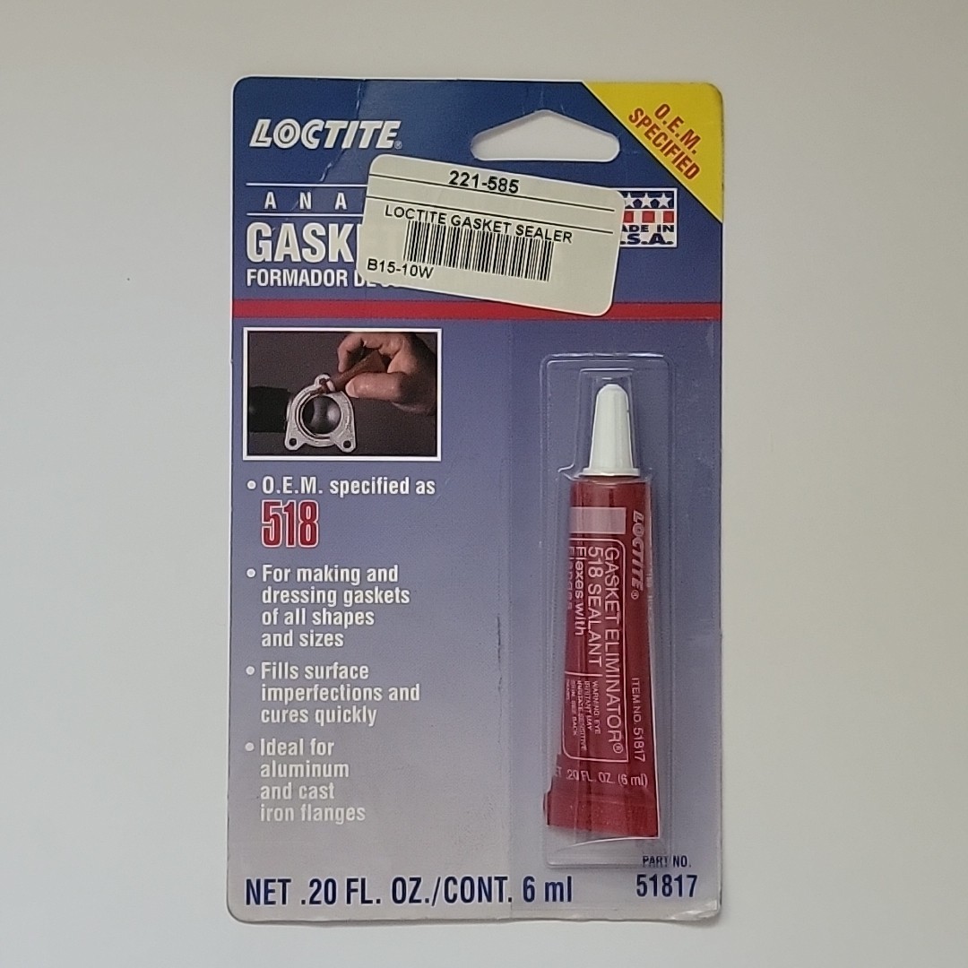 Loctite 51817 1 Pack 518 Gasket Maker Flange Sealant (6 ml Tube)