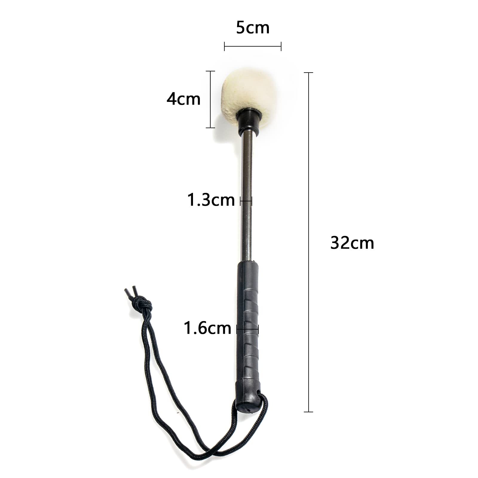 2Pcs Marching Bass Drum Mallets Timpani Percussion Mallet Felt Mallets Sticks...