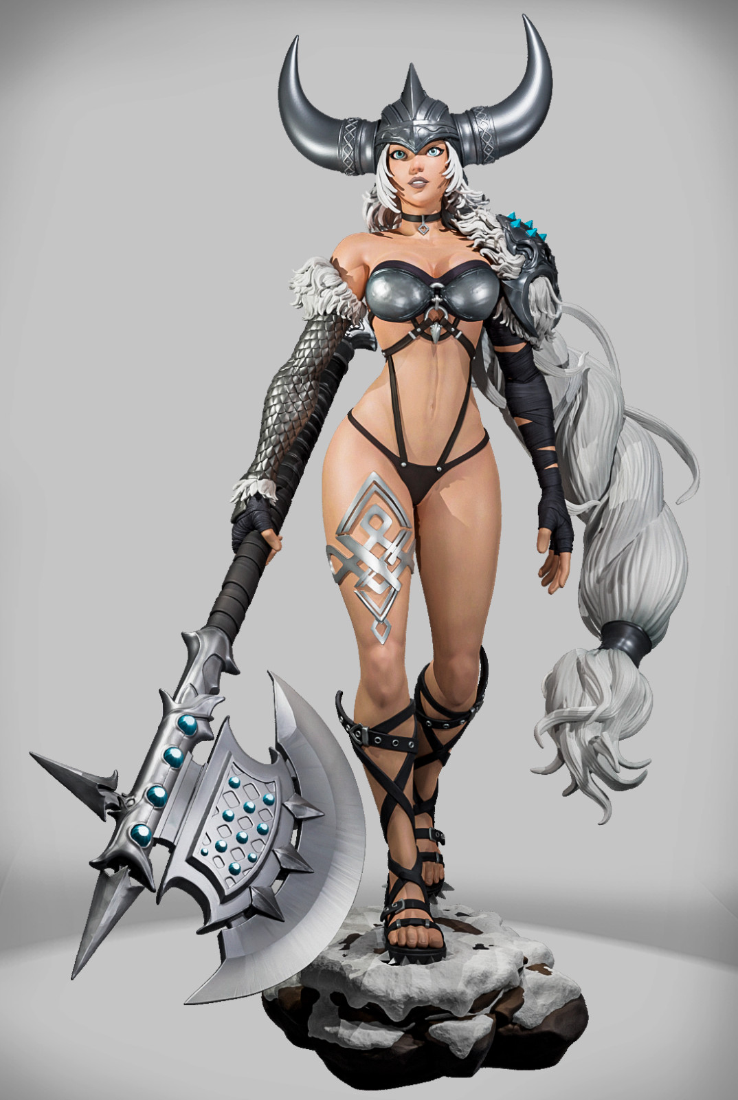 Dungeons & Dragons Playable Character Female Human - Viking, Barbarian, Fighter