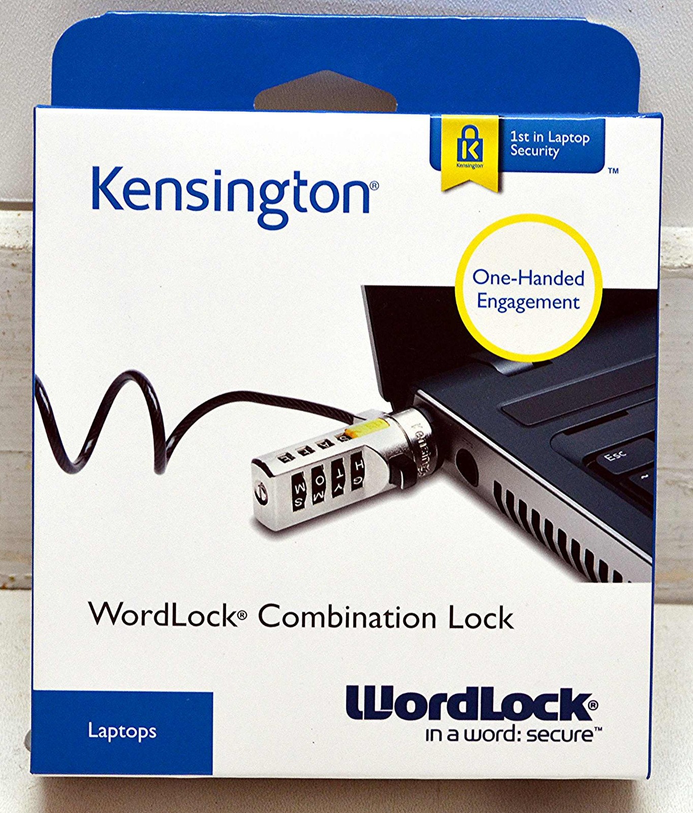 Kensington Laptop Lock Wordlock Combination Anti Theft Security