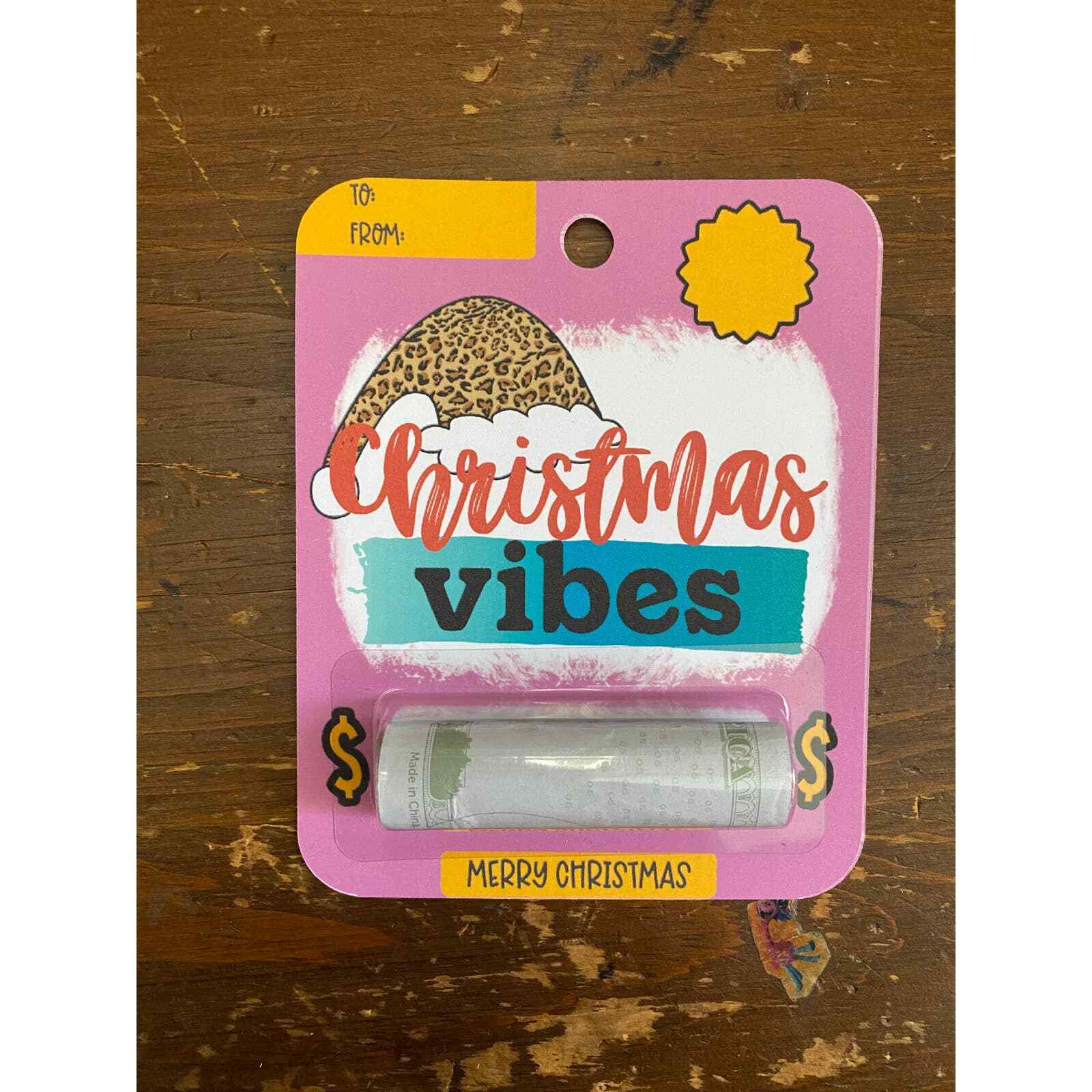 Christmas Vibes- Christmas Money Card | Stocking Stuffer | Gift Card | Cash Card