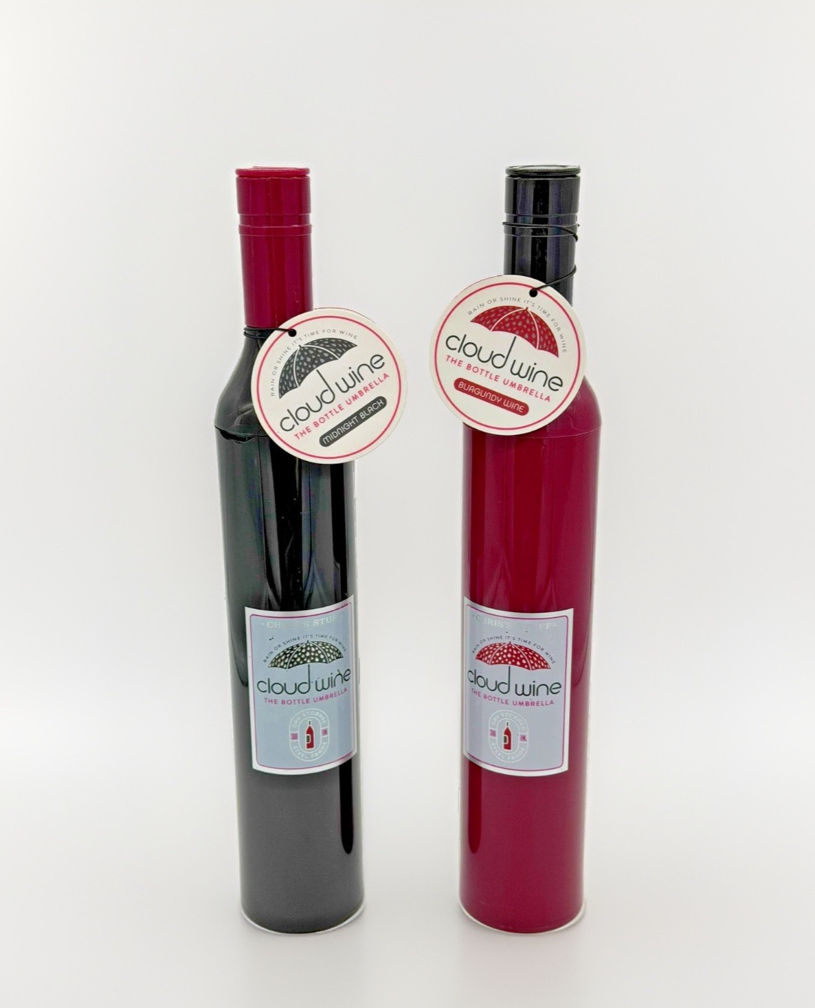 Cloud Wine Bottle Umbrella Hidden in Bottle Travel Umbrella Burgandy or Black