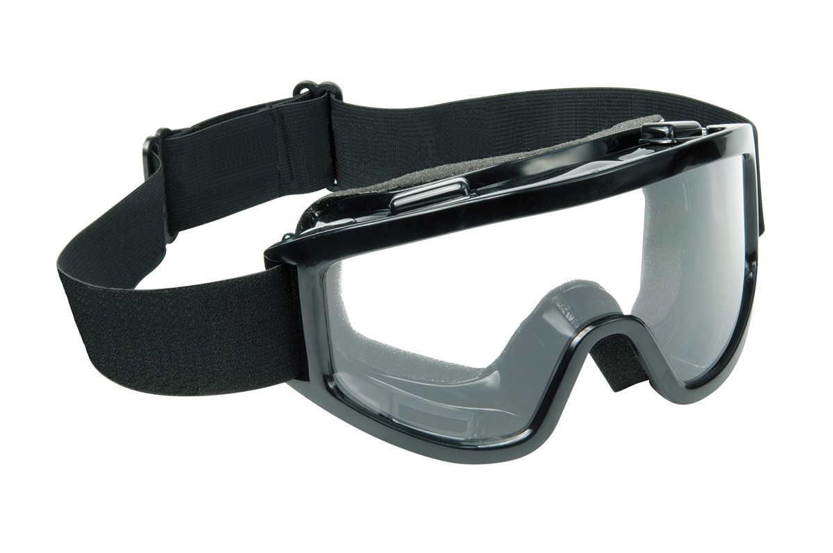 Raider Motocross Dirt Bike ATV MX Goggles Adult - Black - Single Lens - Clear